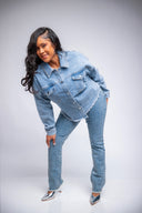 You See Me Denim Rhinestone Set