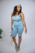 Denim Romper